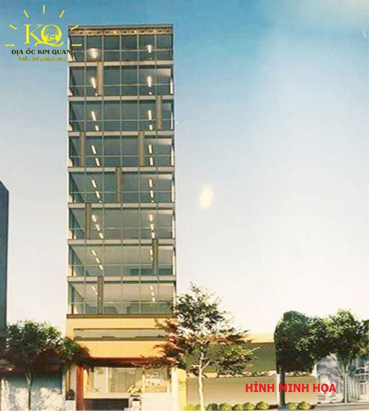 phối cảnh tổng thể nguyên tòa nhà khách sạn cho thuê đường Trần Hưng Đạo quận 1