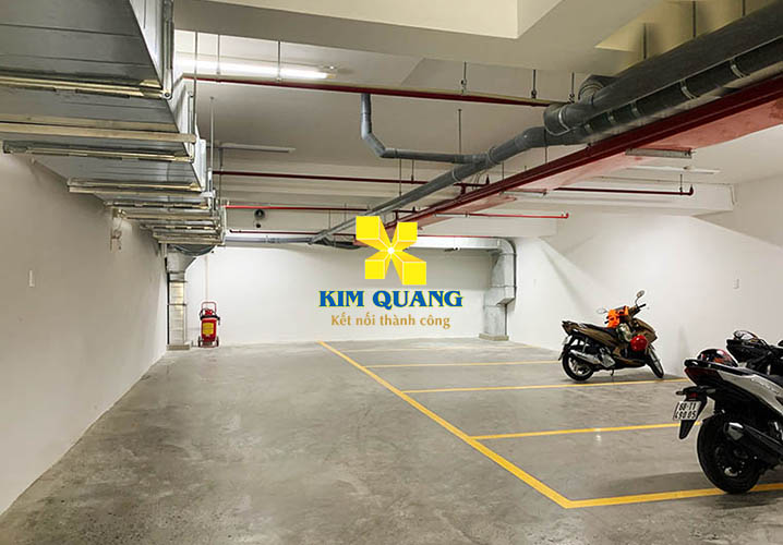Hầm để xe tại cho thuê tòa nhà đường Cao Thắng