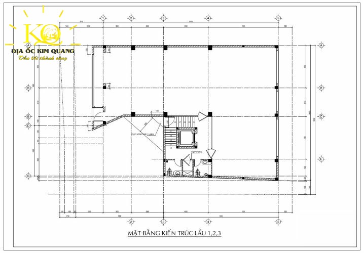 Layout các tầng điển hình tòa nhà văn phòng cho thuê khu vực đường số 30