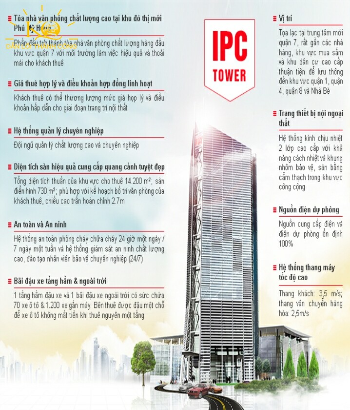 Các tiện ích tại tòa nhà IPC Tower