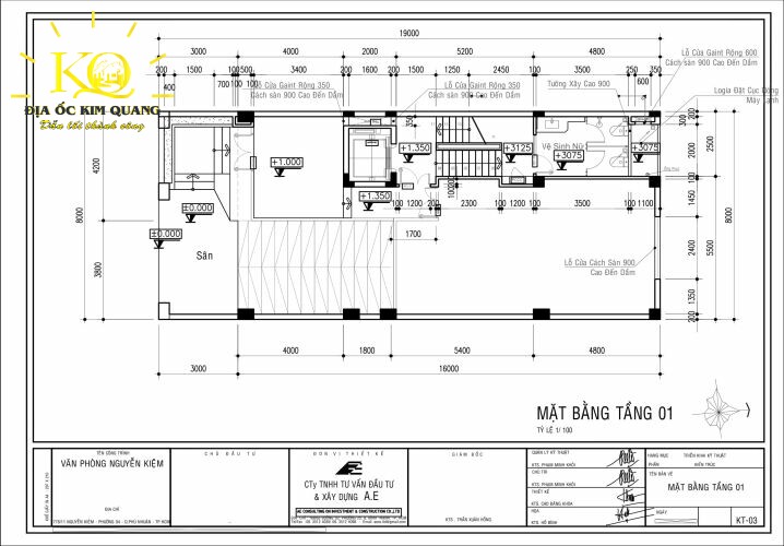 Layout văn phòng NK Building