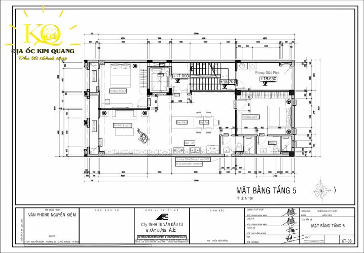 Layout văn phòng NK Building