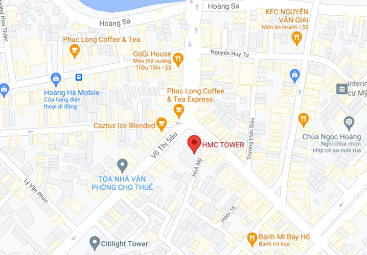 Xem link vị trí tòa nhà HMC Tower trên Google Map