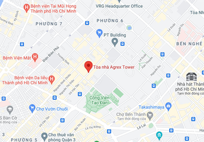 Xem link vị trí tòa nhà Agrex Tower trên Google Map