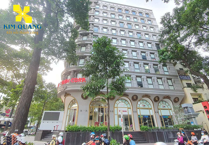 Hình chụp bên hông tòa nhà văn phòng Lê Bảo Minh Building