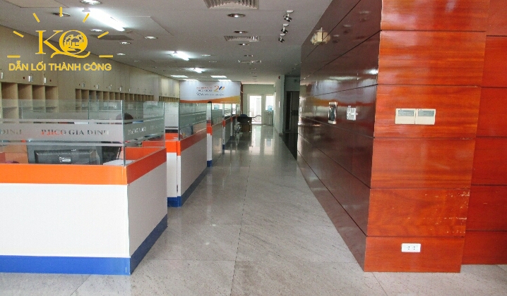 Địa ốc Kim Quang Cho thuê văn phòng quận Bình Thạnh Licogi Building sảnh tầng trệt
