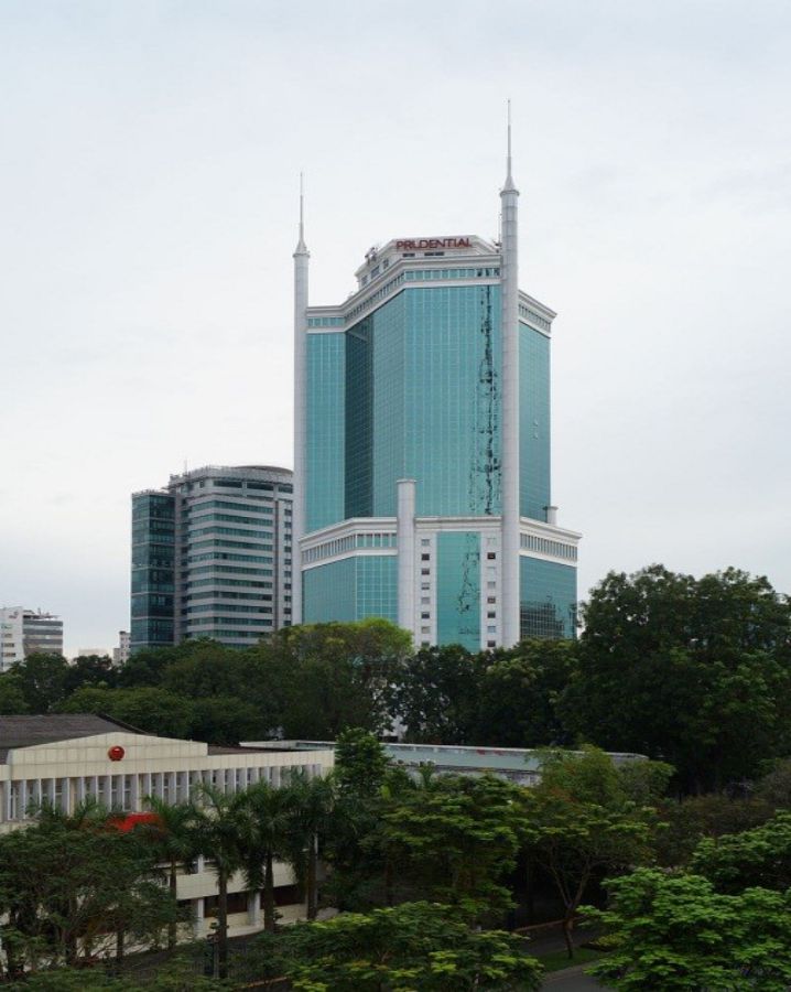 Hình ảnh tòa nhà Saigon Trade center nhìn từ xa