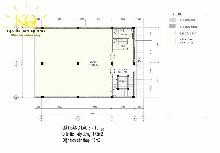 Layout tòa nhà Alex Tower