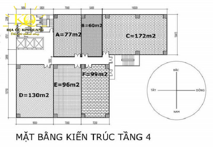 Layout văn phòng cho thuê M.G NO Office 