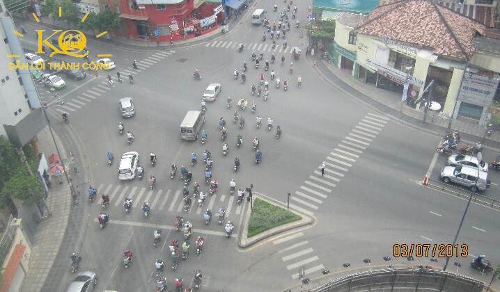 Hình chụp view nhìn từ tòa nhà