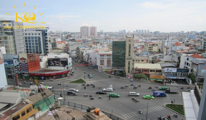 Hình chụp view nhìn từ tòa nhà PnCo building