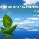 Không bao giờ là quá muộn để bắt đầu ❤️